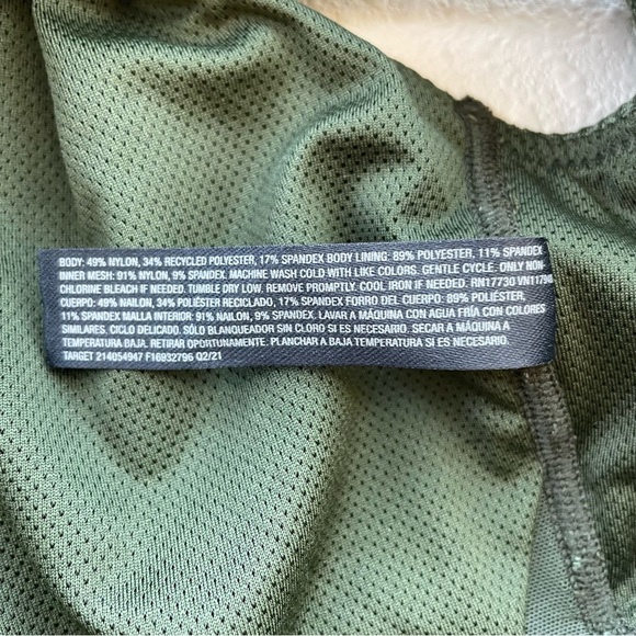 All in Motion Green Snakeskin High-Rise 7/8 Leggings & Sports Bra Set Sz Large - Picture 7 of 16